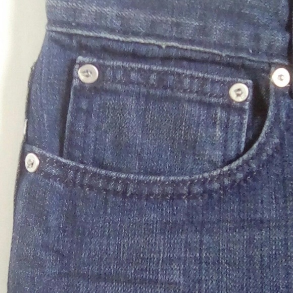 QUIKSILVER BOYS Blue JEANS 29/18 STRAIGHT FIT 14.25 Leg Opening Zip Button - Picture 4 of 8